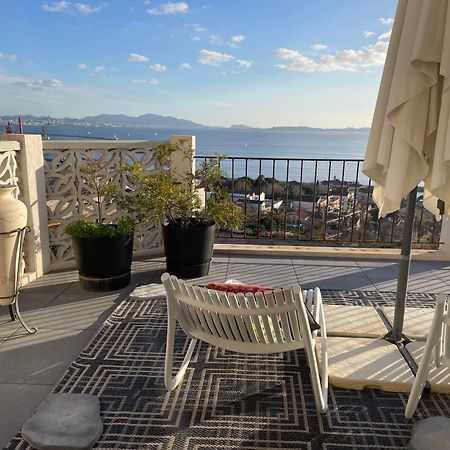 Superbe Terrasse Avec Vue Panoramique Sur La Mer Marseille Eksteriør bilde