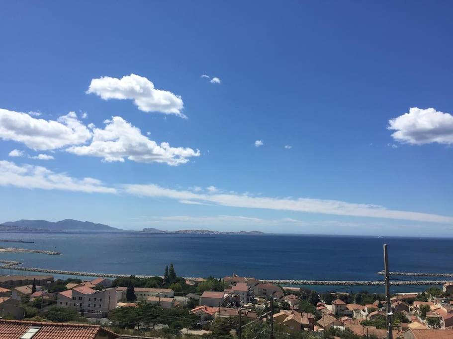 Superbe Terrasse Avec Vue Panoramique Sur La Mer Marseille Eksteriør bilde