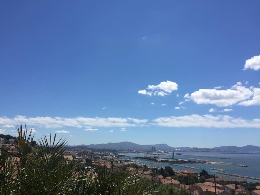 Superbe Terrasse Avec Vue Panoramique Sur La Mer Marseille Eksteriør bilde